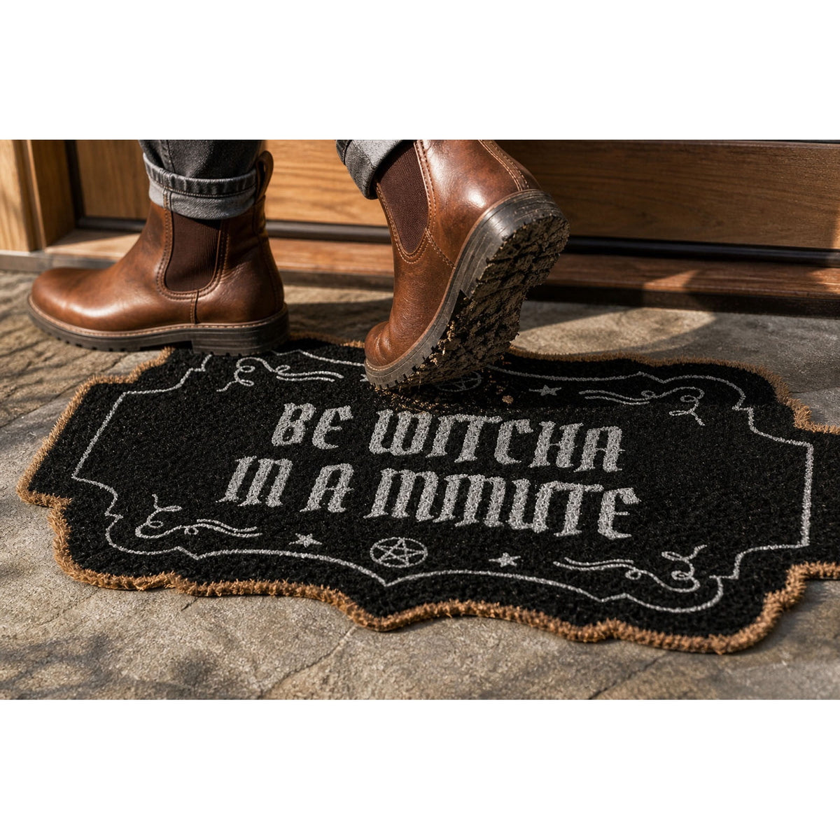 Witch-Themed Halloween Door mat 20×32in, Gothic Rug, Halloween Welcome Mat For Front Door Porch Home Decor