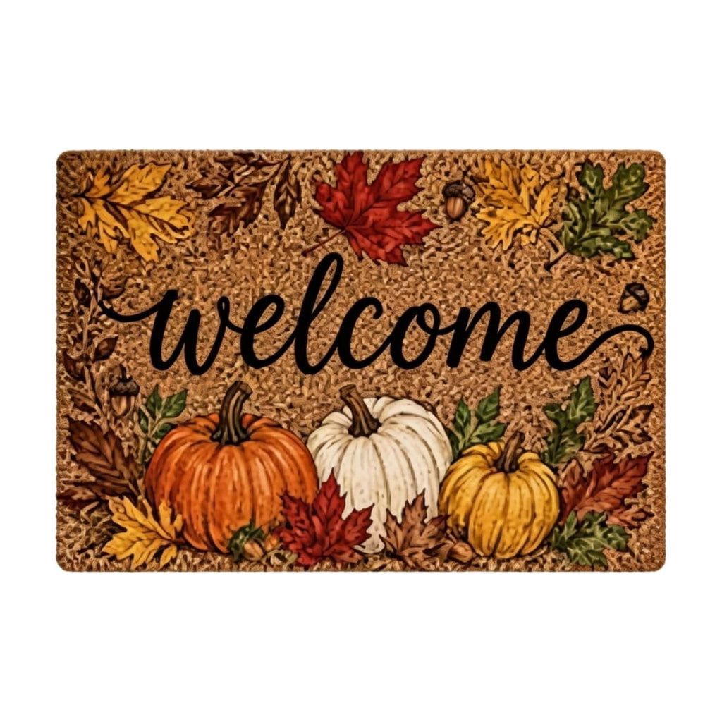 Autumn Door Mat for Entryway, 16x24 Inch, Fall-Themed Floor Doormat for Home Decor, Non-Slip Rug Mat for Living Room, Kitchen, Bedroom, Gifts for Fall Lovers (E)
