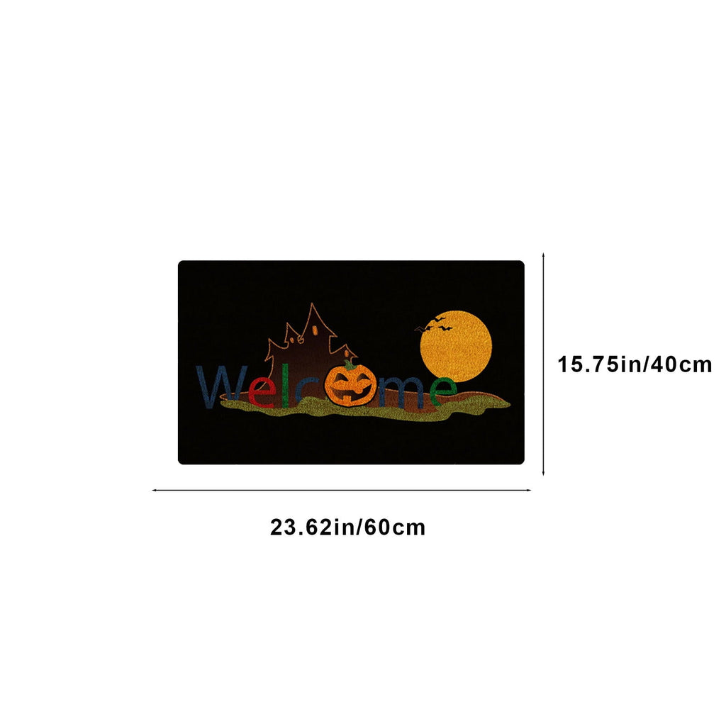 PEIBang Halloween Door Mat,Pumpkins Outdoor Rug Bathroom Doormat,Decorative Front Doormat Indoor Outdoor for Home Decor