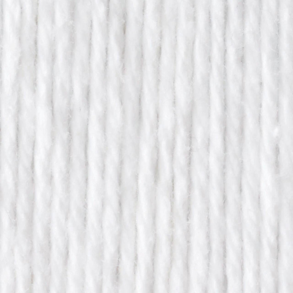 (3 pack) Peaches & Creme Solid 4 Medium Cotton Yarn, White 2.5oz/70.9g, 120 Yards