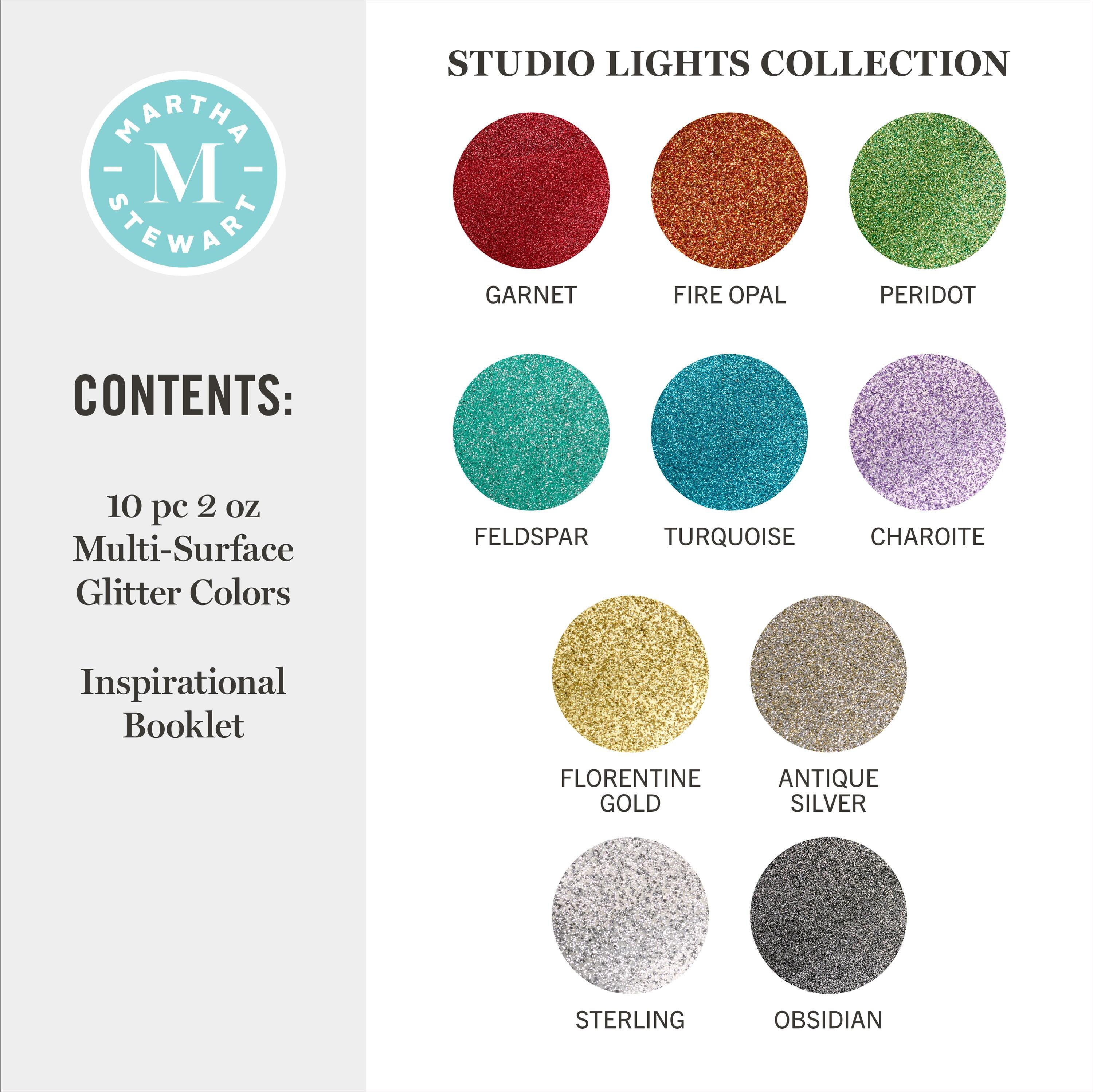 Martha Stewart Multi-Surface Acrylic Craft Paint, Satin Finish, Elevated Neutrals, Set of 12, 2 fl oz