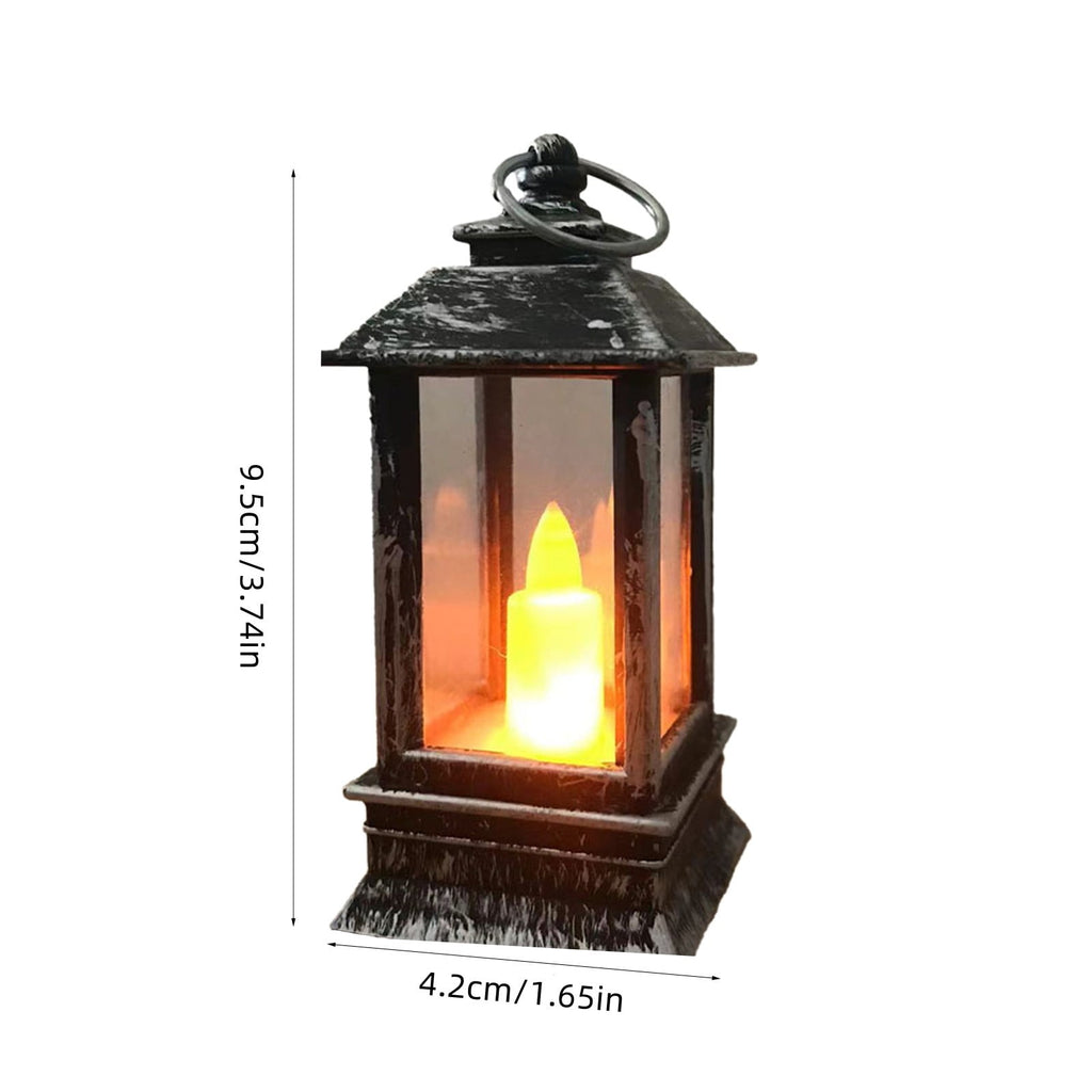 Vintage Lantern Decorative LED Flameless Candle, Hanging Lantern Portable Led Lantern for Indoor Outdoor Garden Yard Home Decor