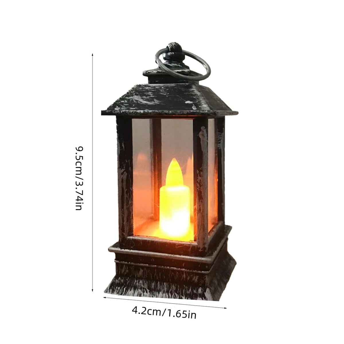 Vintage Lantern Decorative LED Flameless Candle, Hanging Lantern Portable Led Lantern for Indoor Outdoor Garden Yard Home Decor