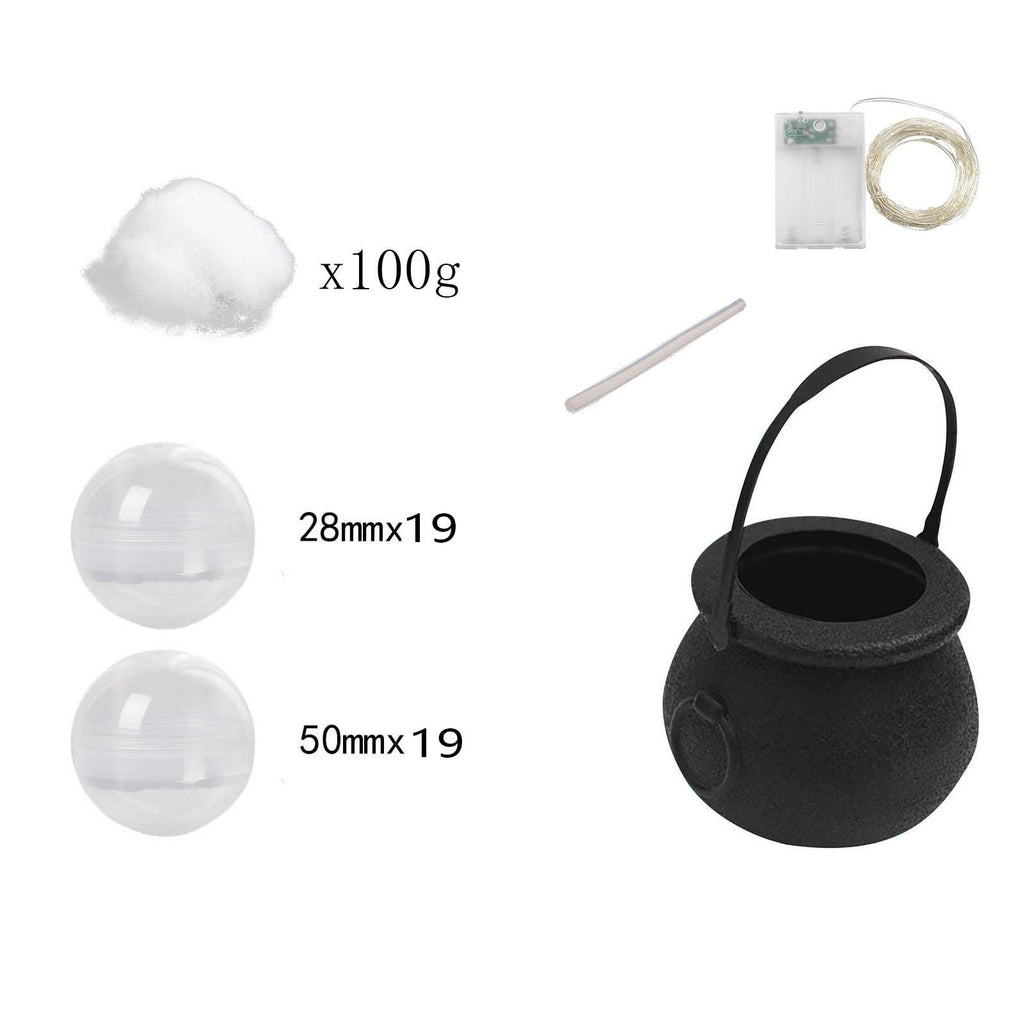 Muecwrye Halloween Decorations Outdoor, Halloween Clearance! Halloween Witches Cauldron on Tripod with Lights, DIY Bubbling Cauldron Set Decor for Home Porch Outside, Halloween Party Supplies