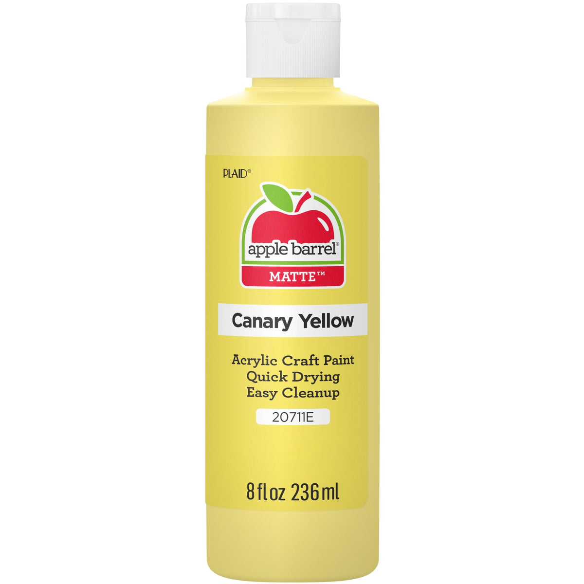 Apple Barrel Acrylic Craft Paint, Matte Finish, White, 8 fl oz
