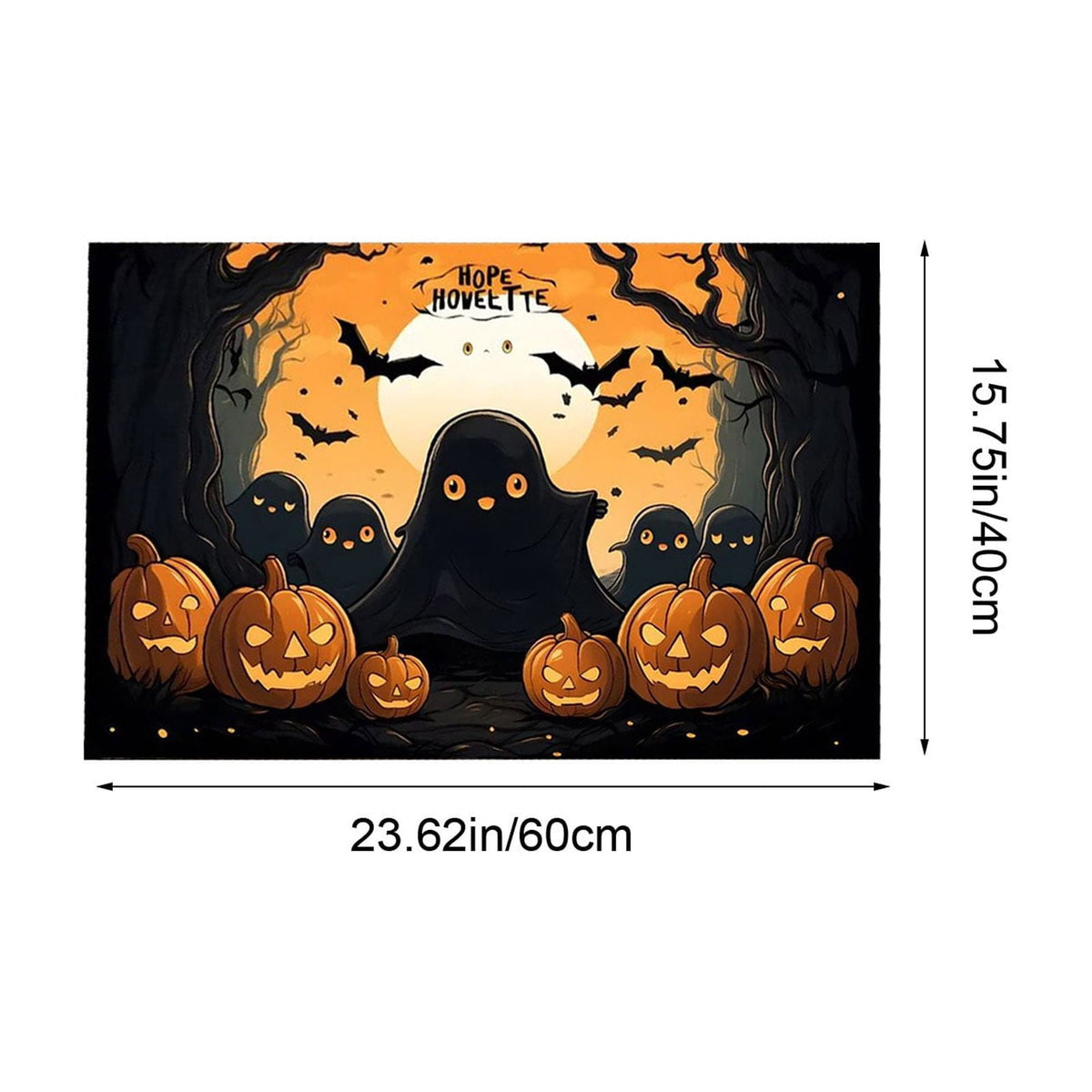 Vggrvlo Under5 Halloween Kitchen Rugs Mats for Floor Non Slip Extra Thick Chenille Door Mat Machine Washable Bath Mats Halloween Decorations