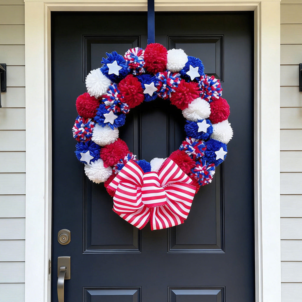 Gcvizuso Halloween Crescent Floral Wreath, Orange Red Rose Hydrangea Fall Front Door Decor for Autumn Harvest Celebration