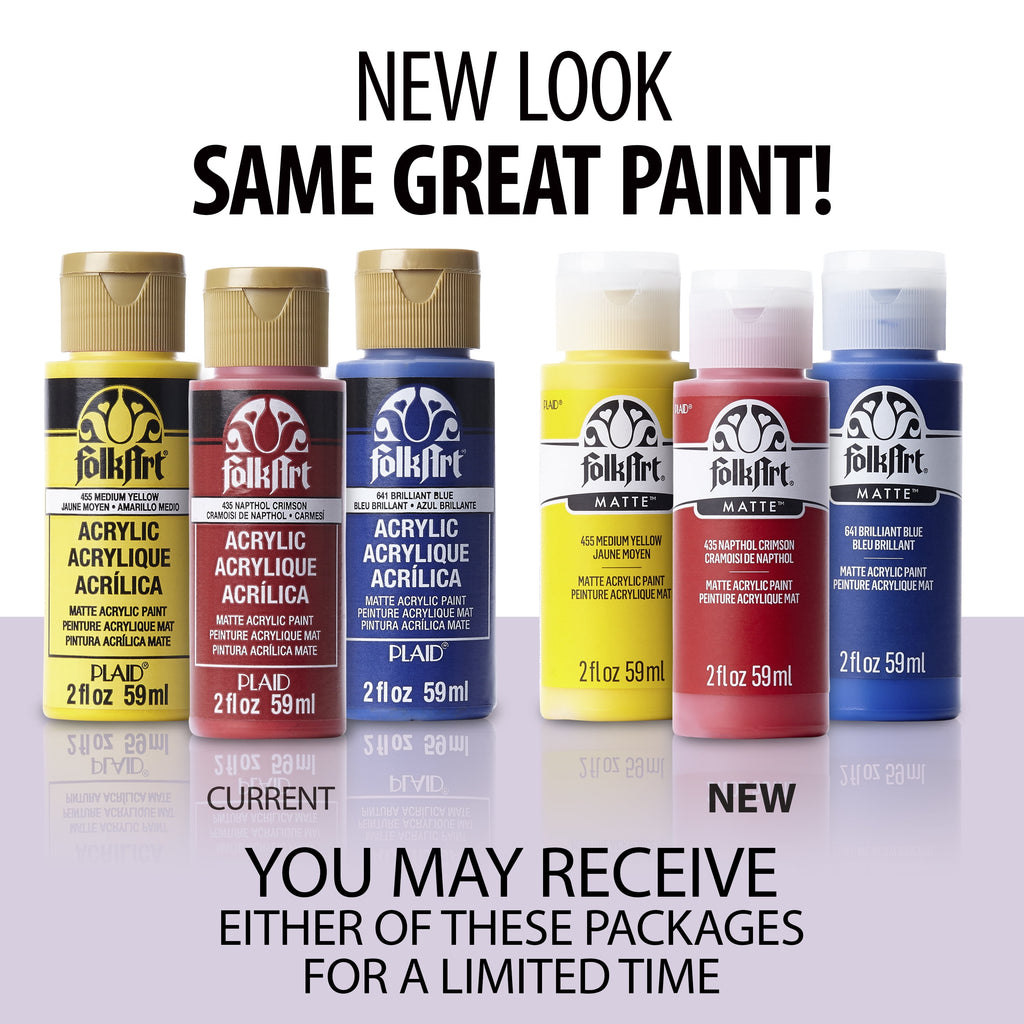 FolkArt Acrylic Craft Paint, Matte Finish, Wicker White, 2 fl oz
