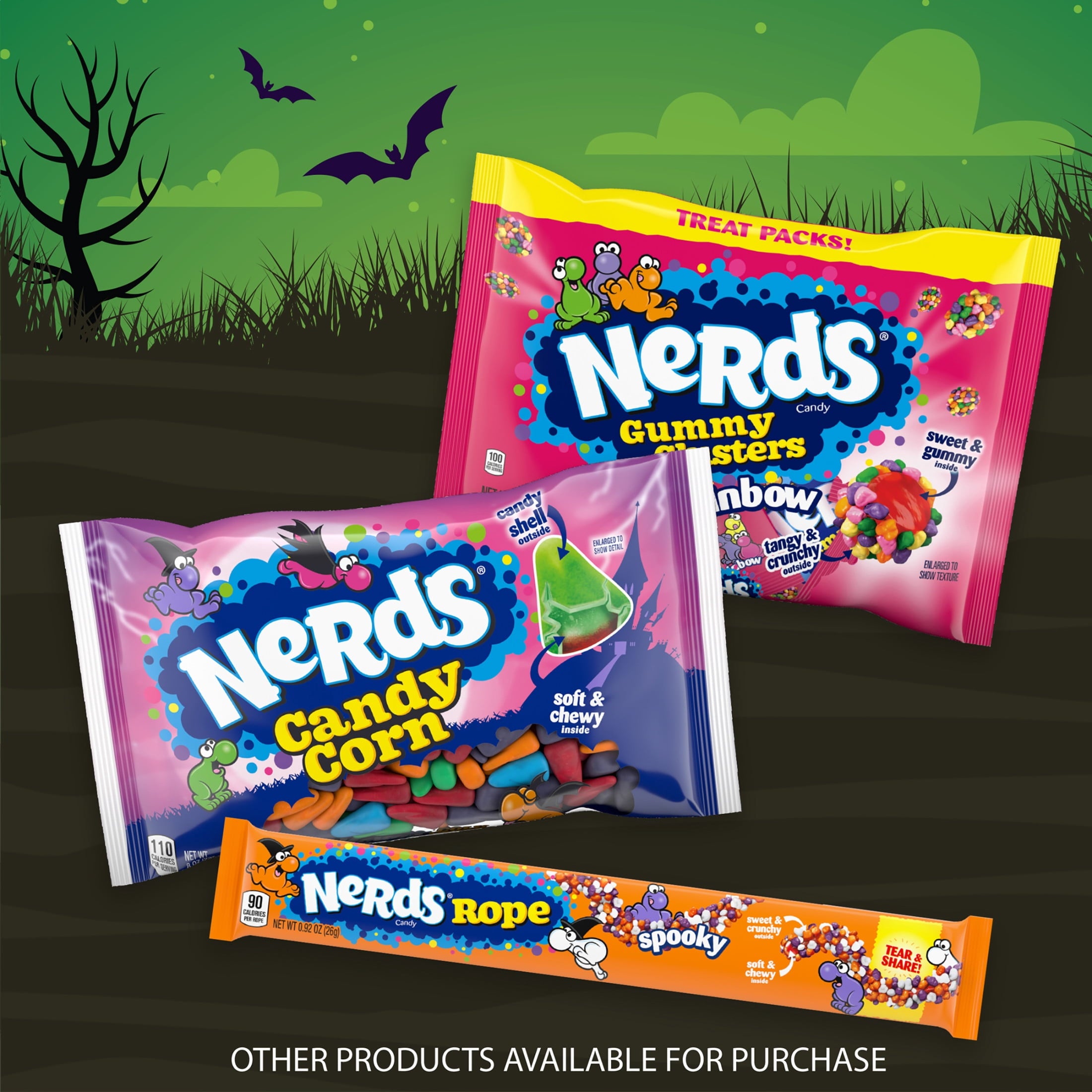 Nerds Candy Corn, Halloween Candy, Fall Treats, 8 Ounce Bag