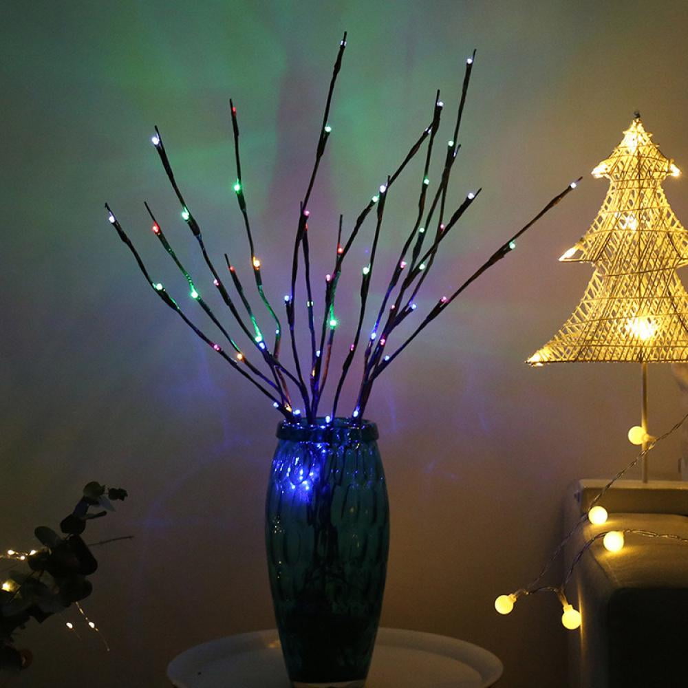 Pretty Comy LED Lighted Branches Vase Decorations Pink, 30"