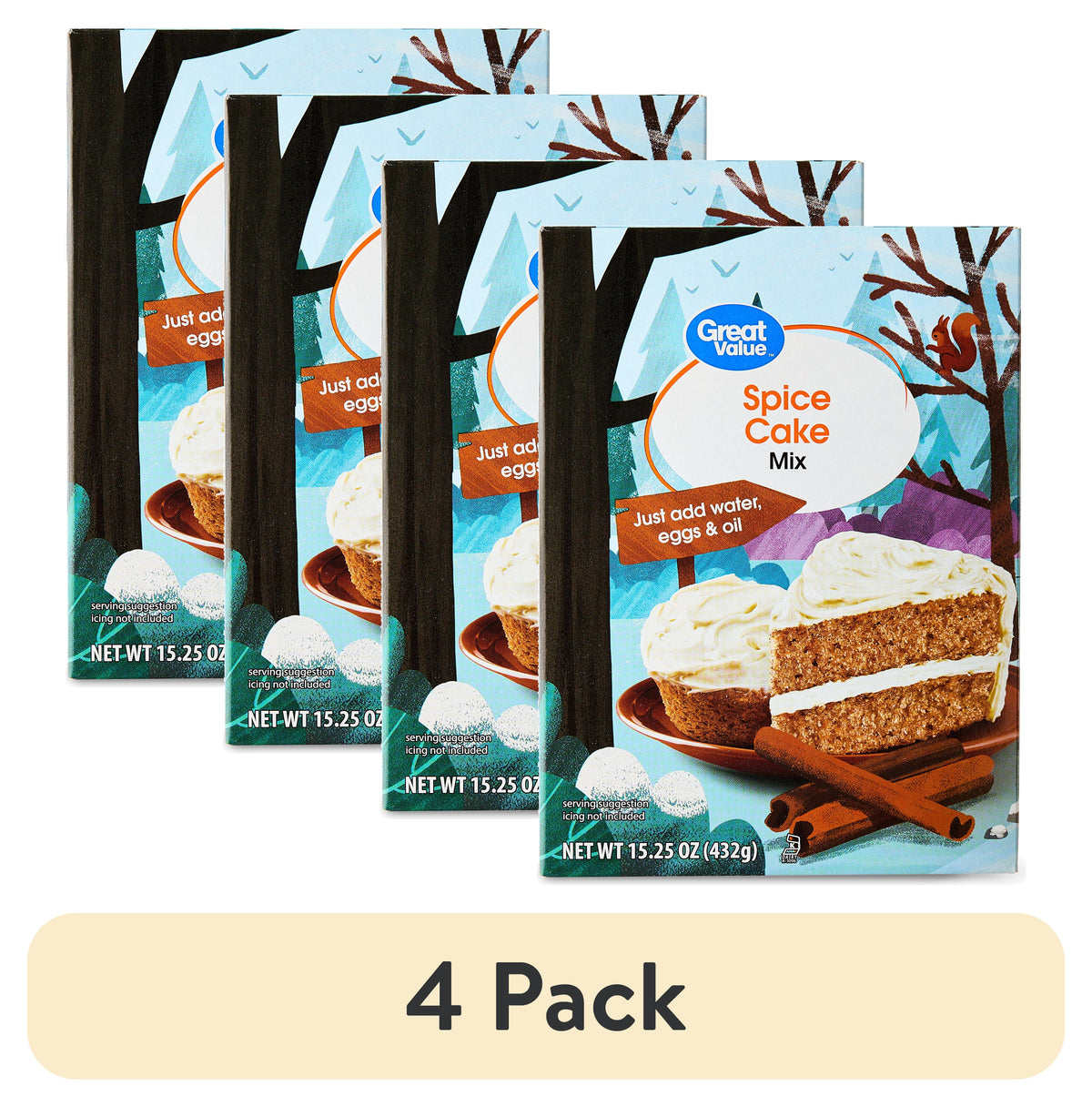 Great Value Spice Cake Mix, 15.25 oz