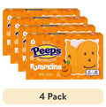 (4 pack) PEEPS Marshmallow Pumpkins Halloween Candy, 3 Count, 1.5 Ounce, Gluten-Free