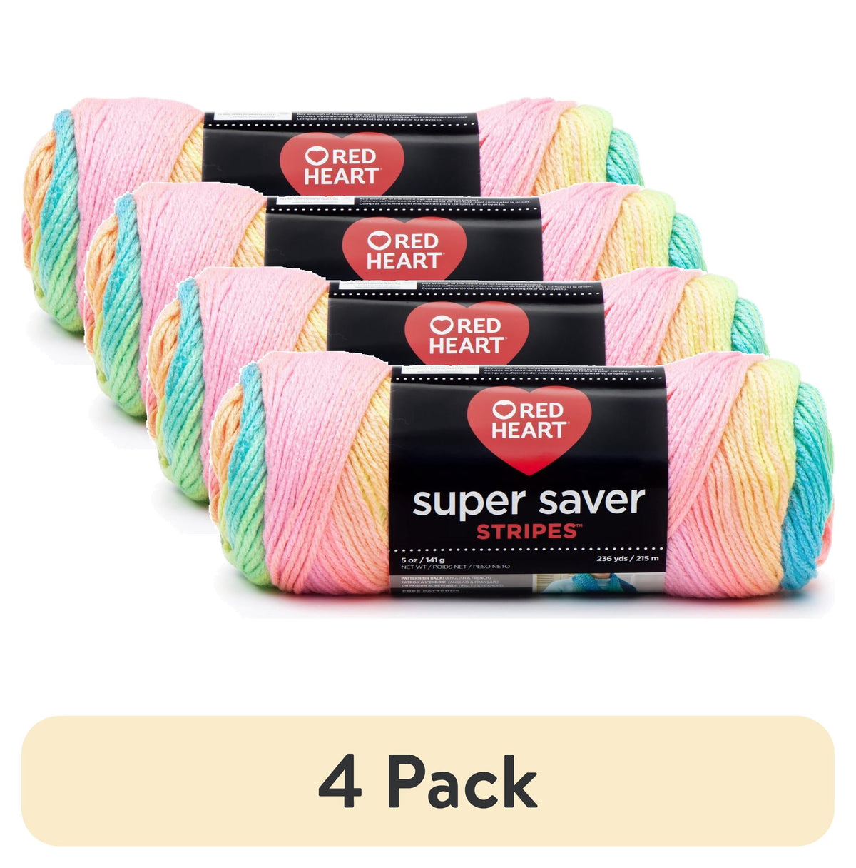 Red Heart® Super Saver™ #4 Worsted Acrylic Yarn, Pool 7oz/198g 364yd