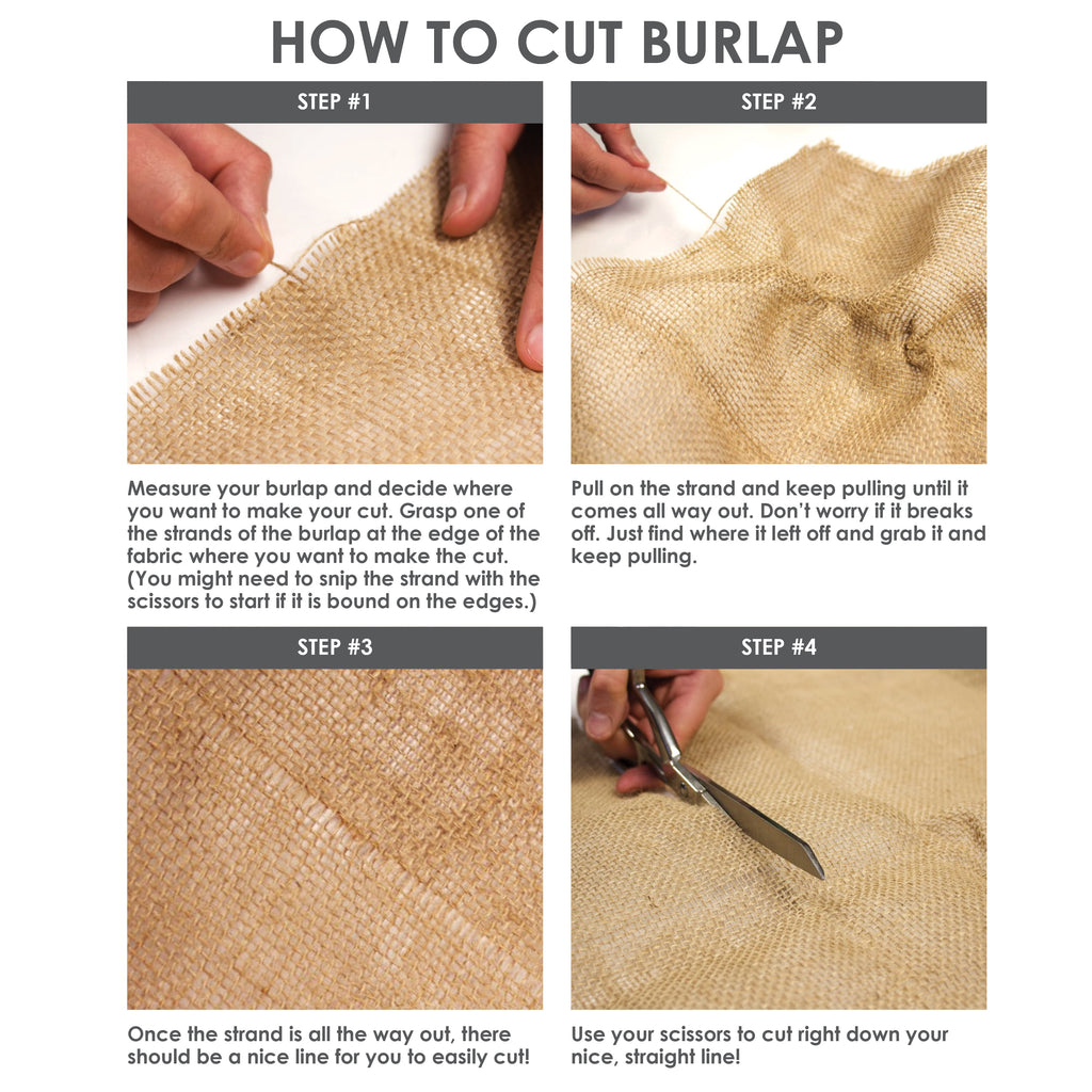 Allen Company Folded & Precut Jute Burlap Craft Fabric, 46"W x 2-Yards, Natural