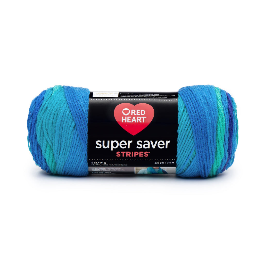 Red Heart® Super Saver® 4 Medium Acrylic Yarn, Bonbon Print 5oz/142g, 236 Yards