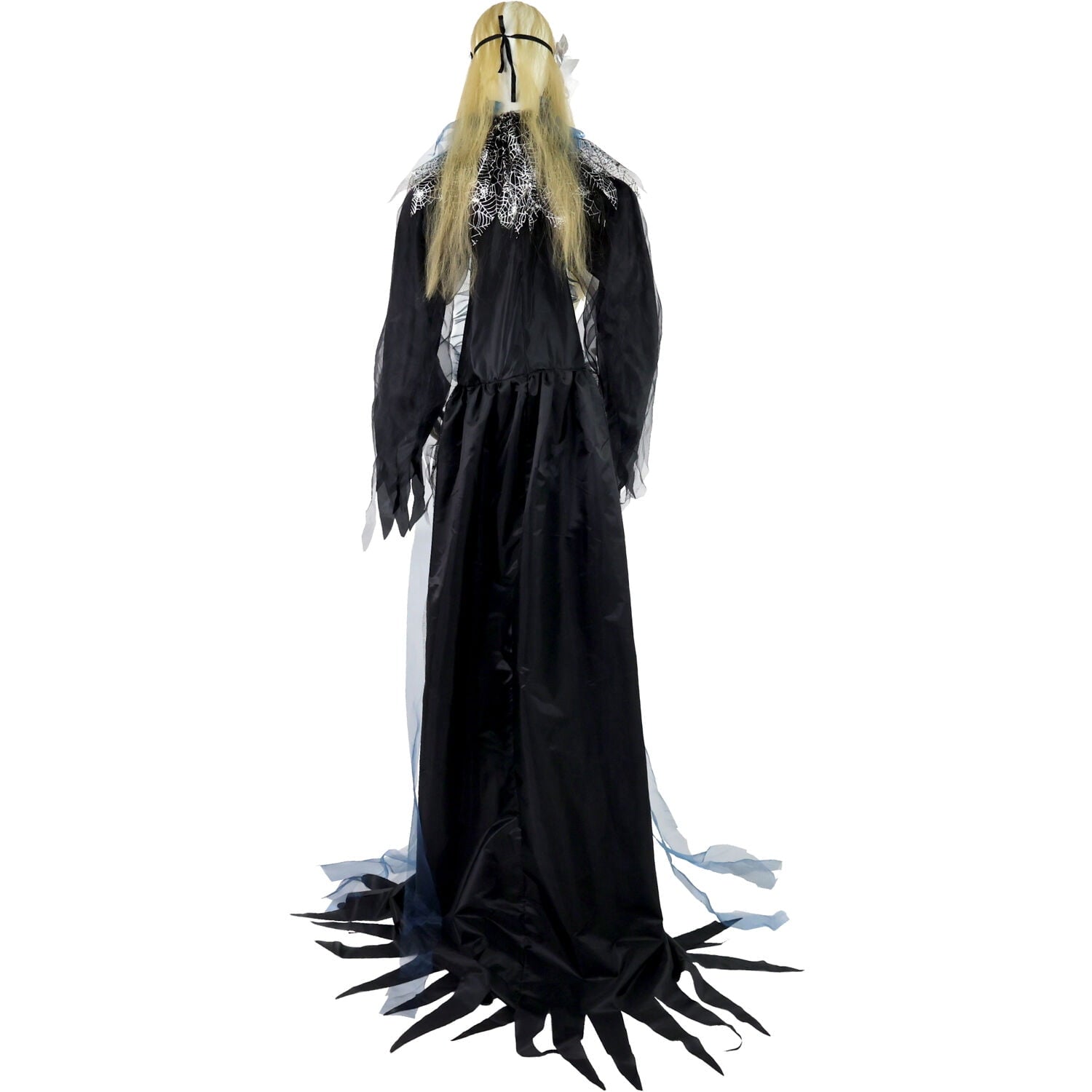 Haunted Hill Farm 6.5 Ft Life-Size Animatronic Bride Indoor/Outdoor Halloween Decoration, Multicolor, HHLADY-2FLSA