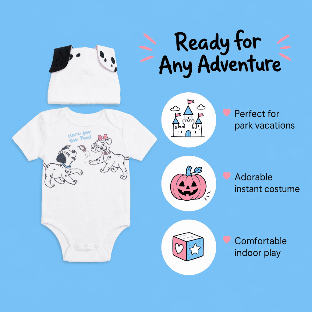 Disney Winnie the Pooh Baby Boy or Girl 2-Piece Cosplay Bodysuit and Hat Set Light Blue Eeyore
