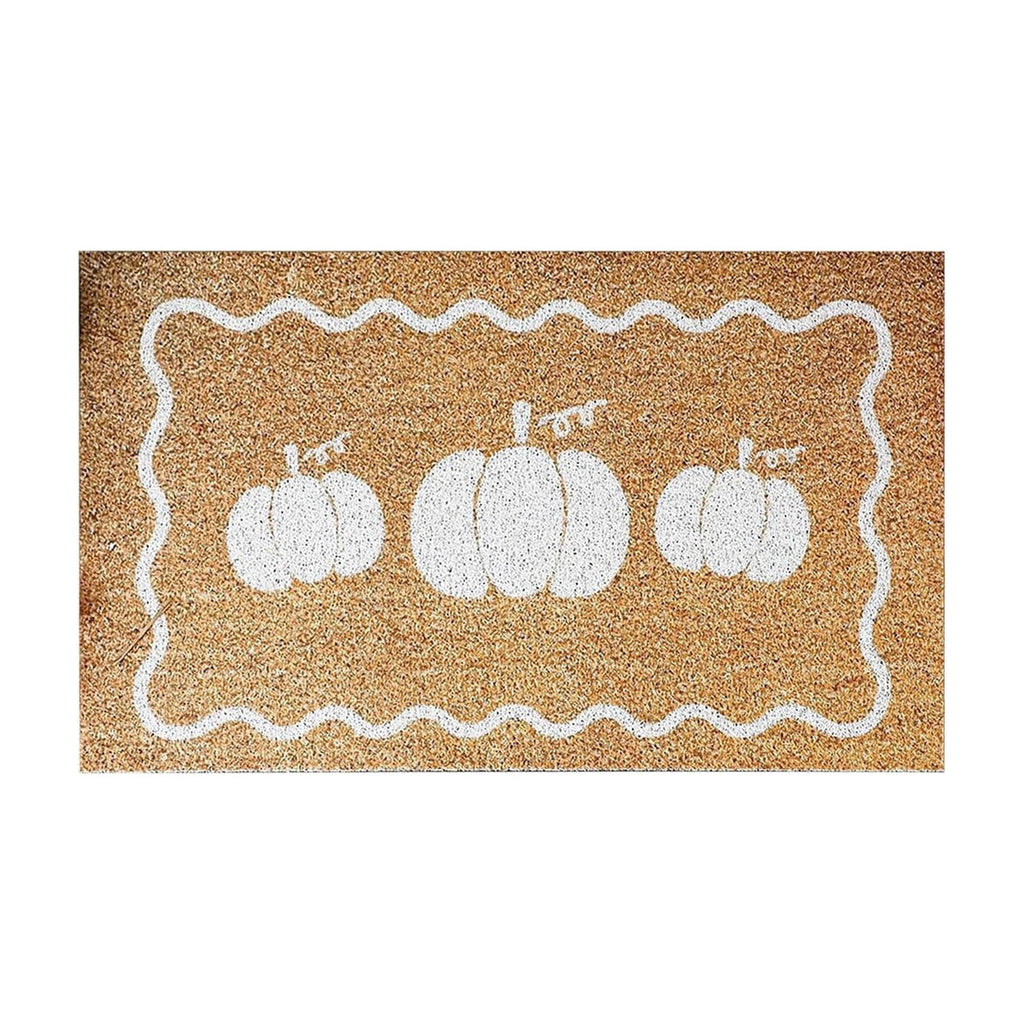 chaungfeng Welcome Fall Door Mat, Seasonal Pumpkin Decorative Doormat, Thick Non-Slip Rugs, for Indoor Outdoor Entrance Floor, Halloween Thanksgiving Decoration (23.6"X15.7")