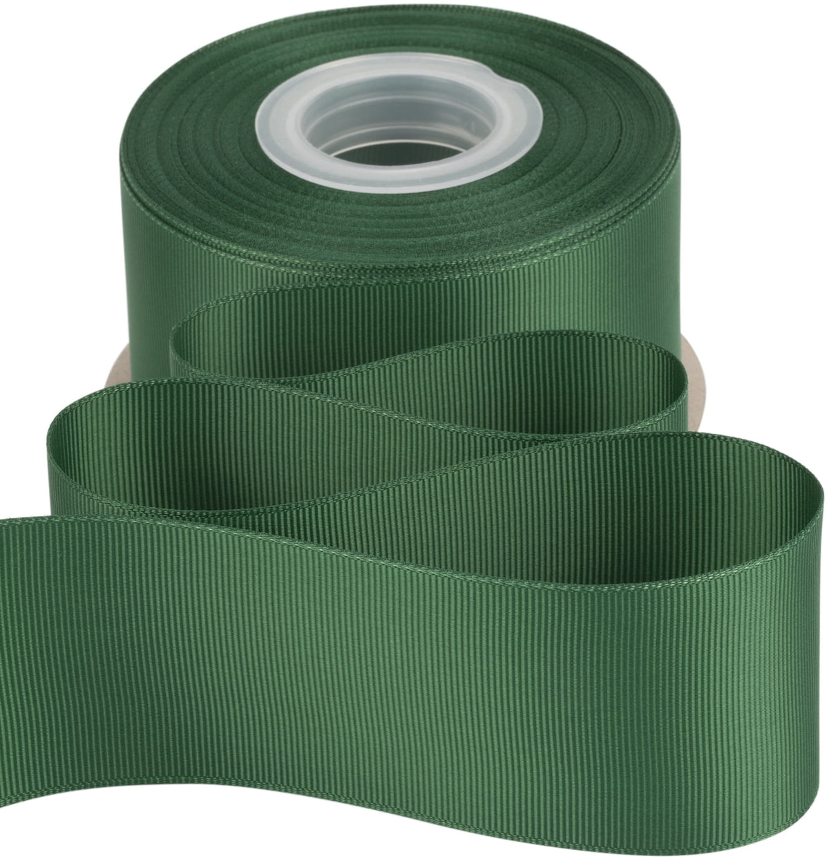 Ribbonitlux Grosgrain Ribbon 2 Inch x 25 Yards – Premium Polyester Craft Ribbon for Hair Bows, Gift Wrapping, Weddings & DIY – Solid Forest Green(#587) – 1 Roll