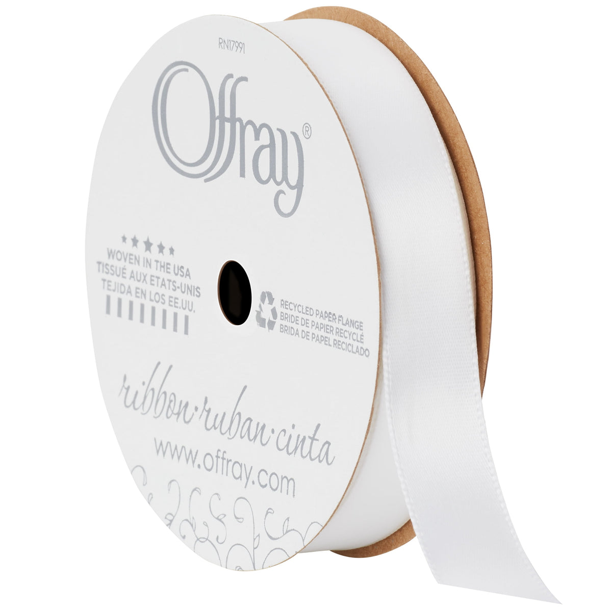 (3 pack) Offray Ribbon, Forest Green 5/8 inch Single Face Satin Polyester Ribbon, 18 feet