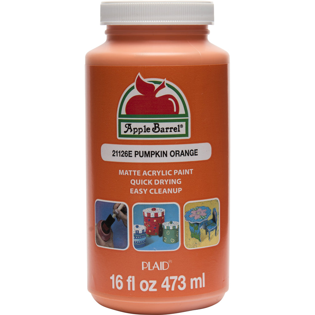 Apple Barrel Acrylic Craft Paint, Matte Finish, White, 16 fl oz.