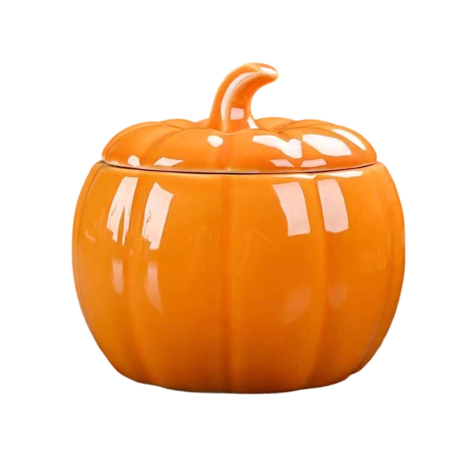 Diceymbol Halloween Pumpkin Snack Bowl Stand Collapsible Broomstick Candy Tray for Cupcakes & Desserts, Resin Serving Platter with Ceramic Pumpkin Bowls