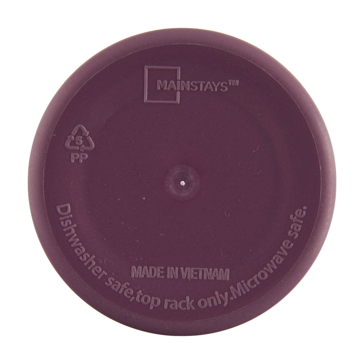 Mainstays 26 oz Round Plastic Skeleton Tumbler, Purple