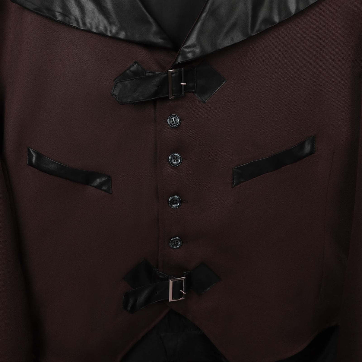 QATAINLAV Men's Vintage Steampunk Gothic Victorian Jacket Medieval Renaissance Pirate Frock Coat Formal Tuxedo Halloween Costumes Birthday Gifts Coffee S