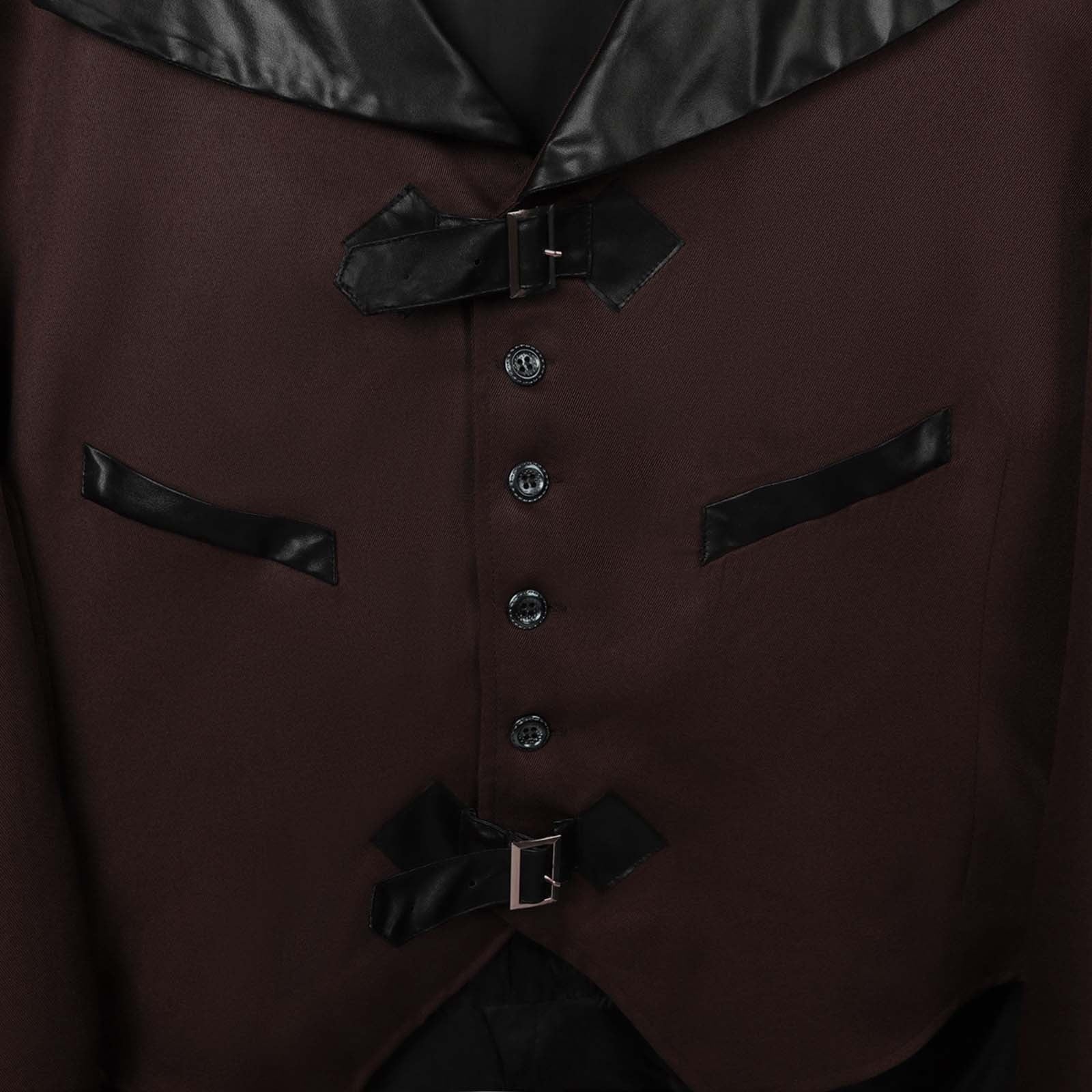 Men Clearance LYXSSBYX Mens Jackets Fall Fashion Halloween Men's Costume Men's Mid Length Retro Tuxedo Costume