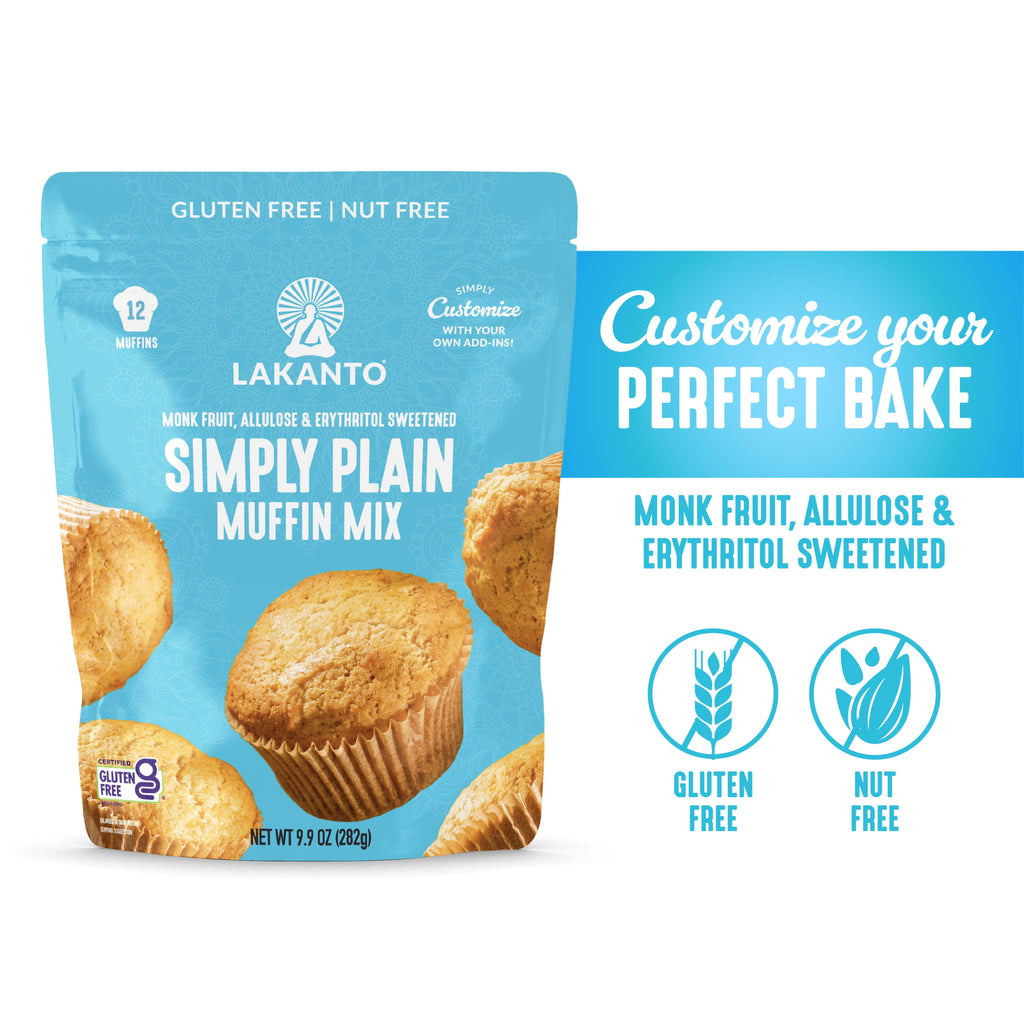 Lakanto Pumpkin Spice Muffin Mix - Sweetened with Monk Fruit and Allulose, Erythritol -8 Oz