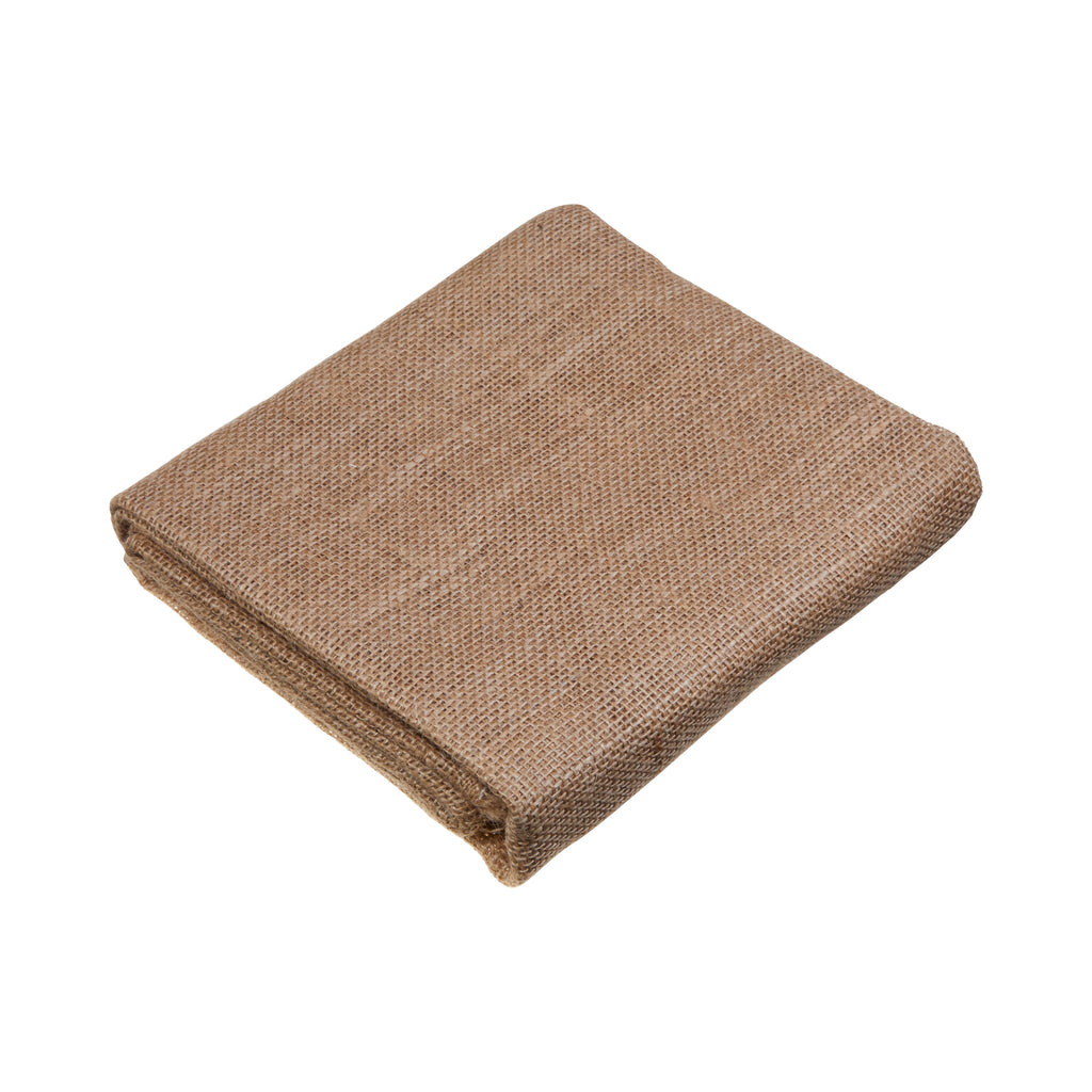 Allen Company Folded & Precut Jute Burlap Craft Fabric, 46"W x 2-Yards, Natural