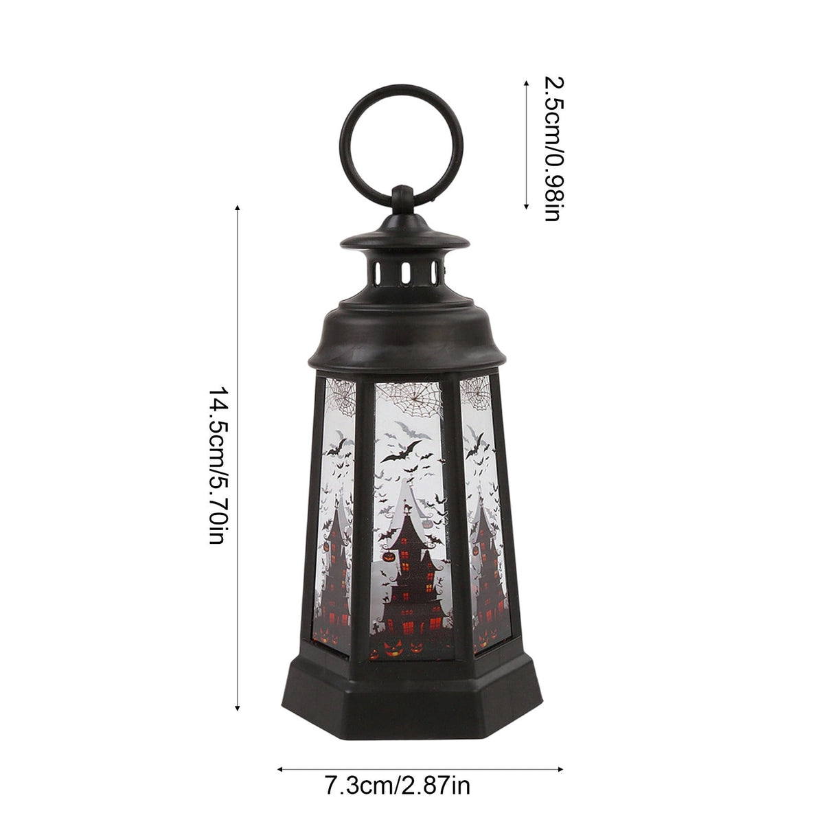 Djiypn Mini Lanterns 2Pack LED Small Lanterns Decorative Indoor Outdoor Hanging Lantern Decorative Candle Light Farmhouse Decor for Weddings Western Camping Party Halloween Christmas Decorations