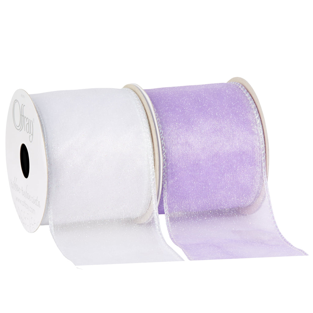 Offray 2.5" Wired Aqua Quest Ribbon, 1 Each