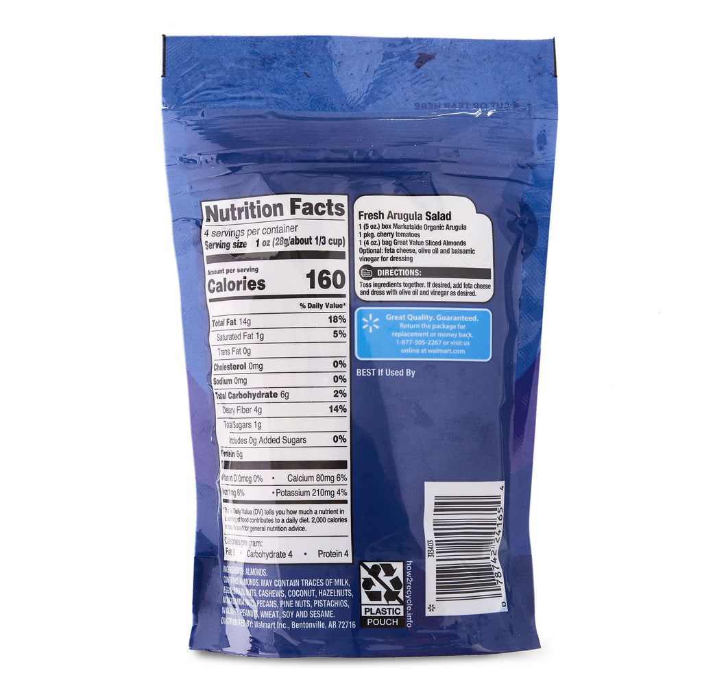 Great Value Sliced Almonds, 4 oz