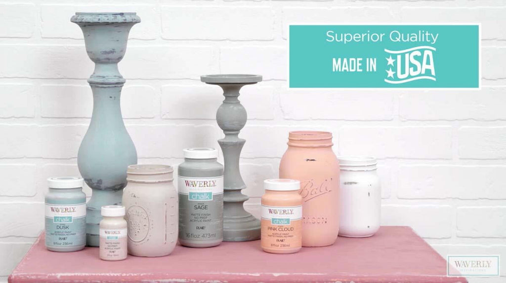 Waverly Inspirations Chalk Paint, Ultra Matte Finish, White, 8 fl oz