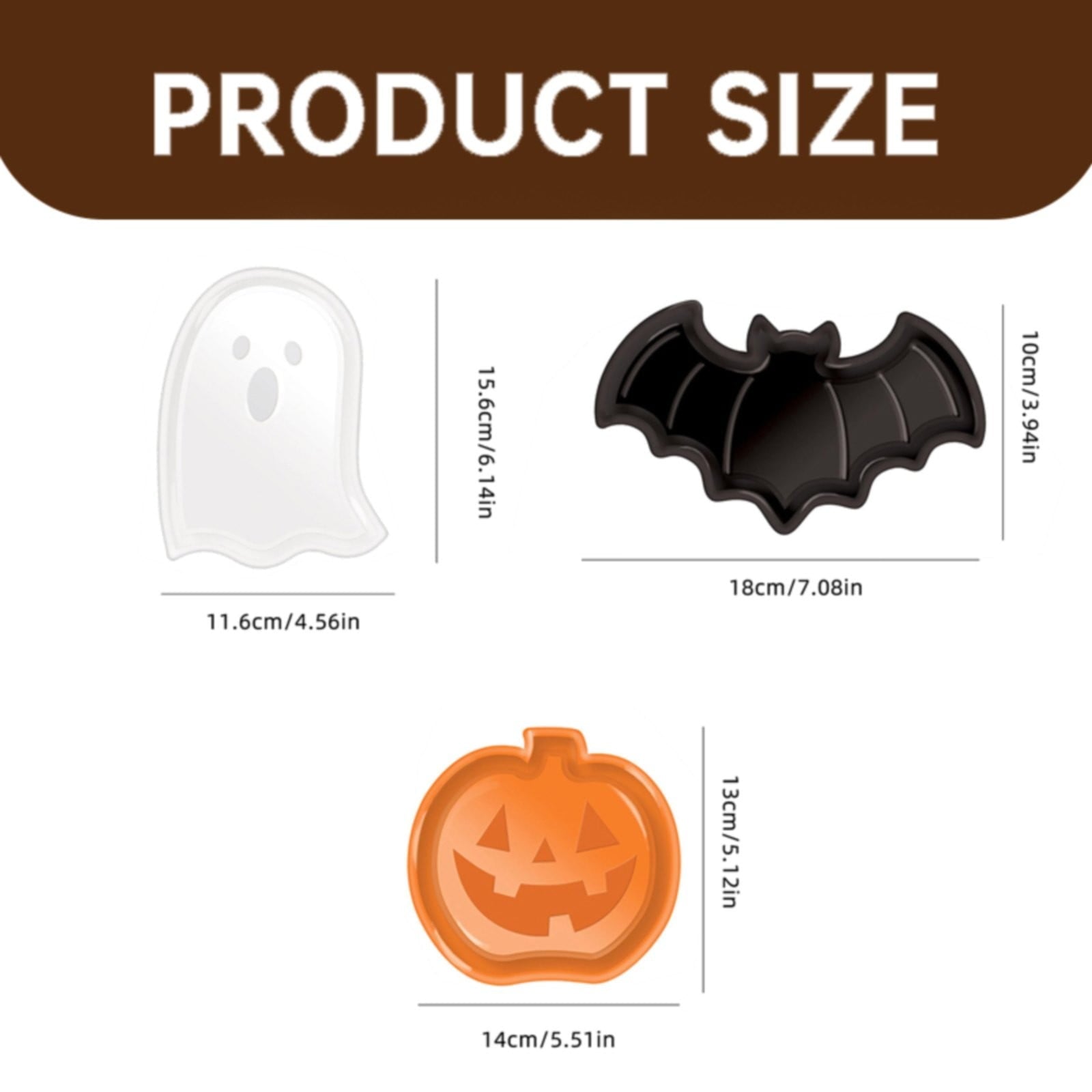 Halloween Bat Plates Plastic Bat Plates Black Halloween Party Supplies Halloween Snack Candy Dessert Plates for Halloween Party Birthday Party Table Decoration-Black-1 Pcs