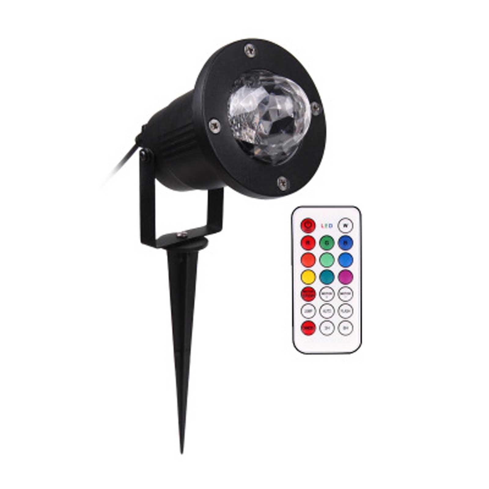 Vadktai Water Wave Lights Projector Outdoor Waterproof LED Ripple Garden Lights RGBW 10 Colors Water Effect or Flame Fire Effect with Remote for Patio Christmas Halloween Wedding Swimming Pool Display
