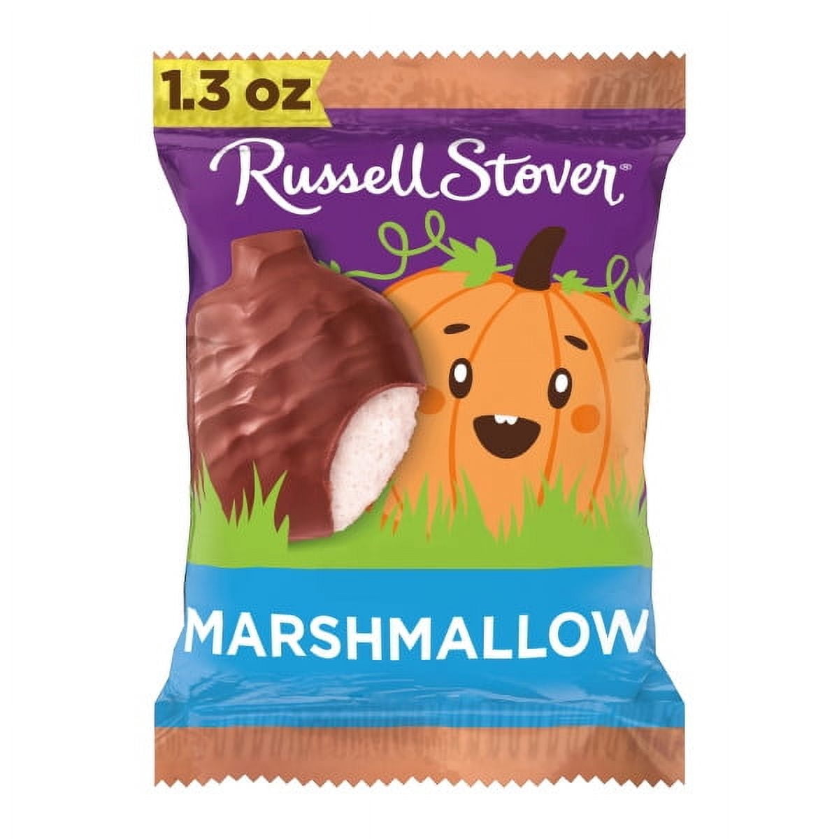 RUSSELL STOVER Halloween Dark Chocolate Raspberry Crème Pumpkin, 1.3 oz.