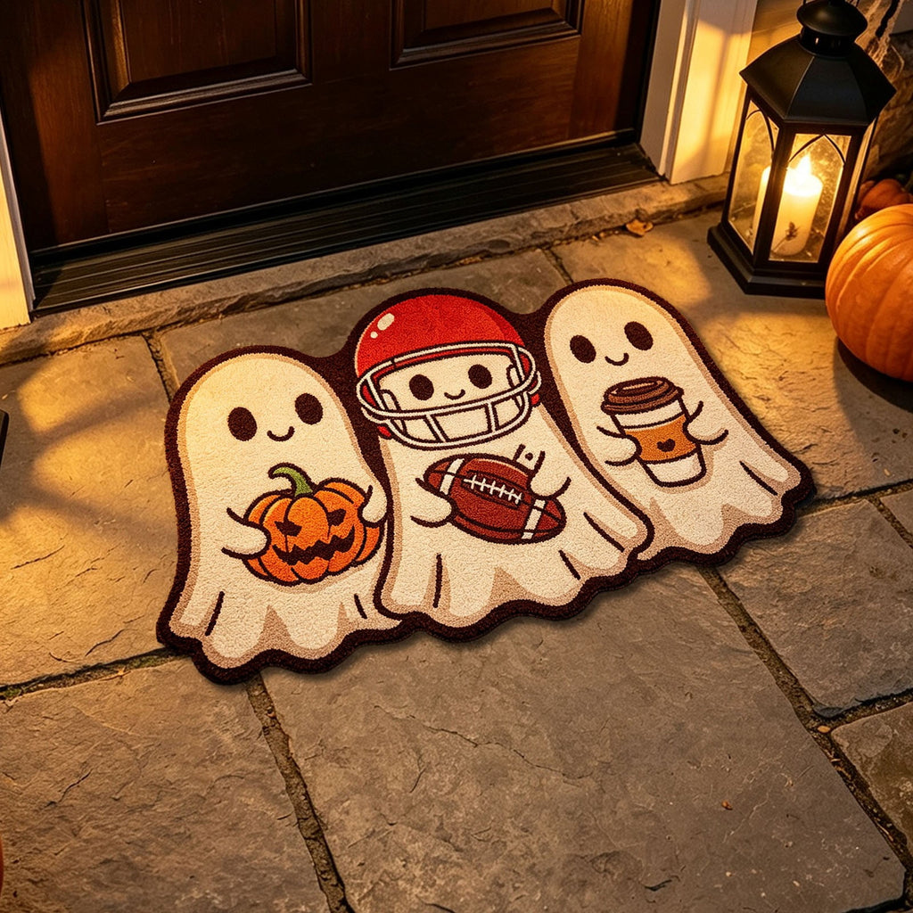 Yhmxh Halloween Bathroom Rugs, Halloween Pumpkin Bath Mats, Farmhouse Halloween Rugs for Bathroom Decorations for The Home, Holiday Cute Pumpkin Decor Non-Slip 15.7x23.6 Inches
