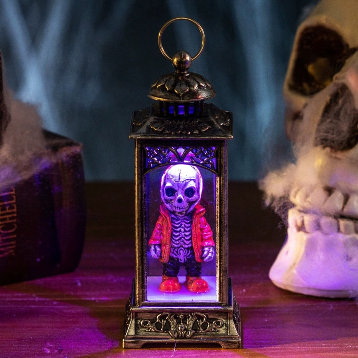 Halloween LED Skeleton Battery Operated Flameless Candle Light For Party Bar & Room Decorations