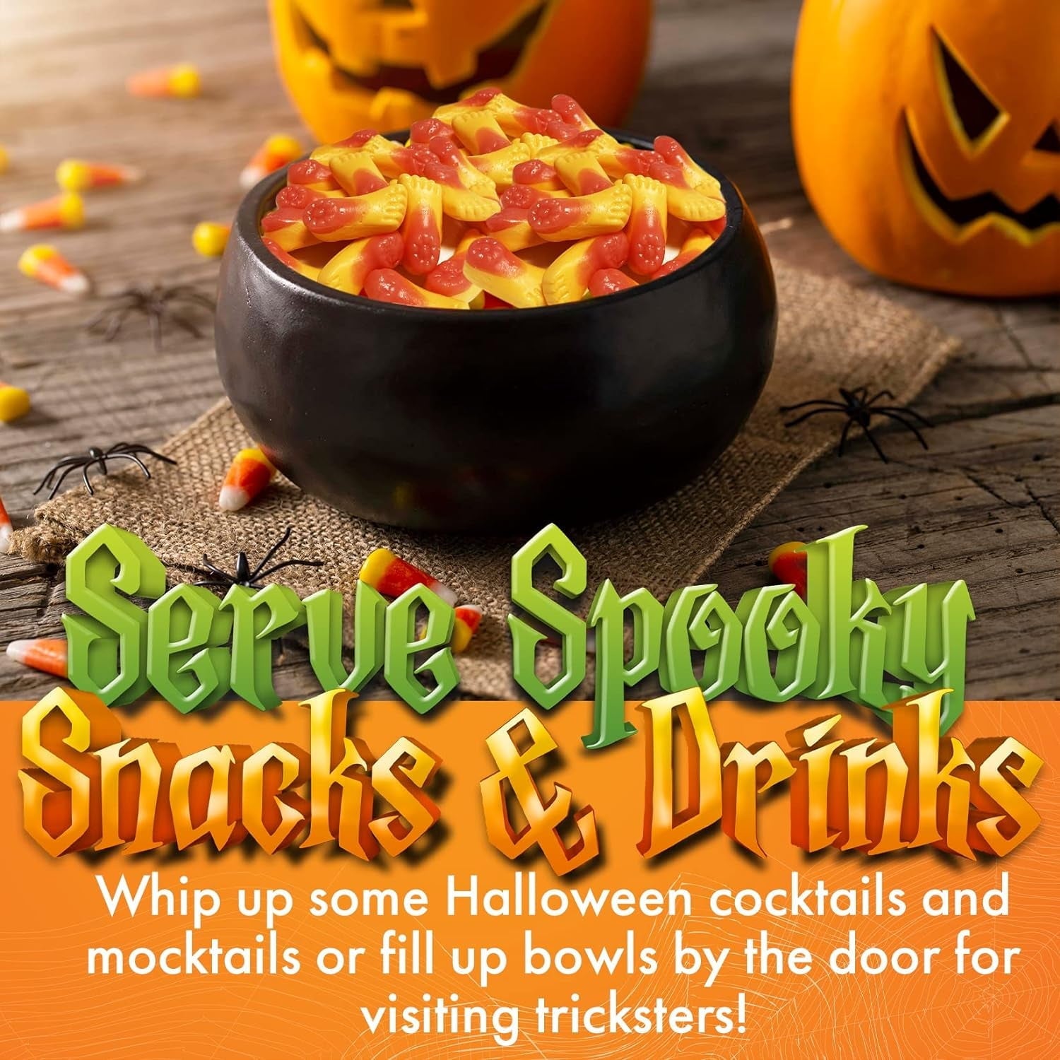 Fusion Select Halloween Gummy Candy Spooky Gummies Candy Food Snacks - Creepy Party Bag Favors For Trick Or Treat - Scary Novelty Chewy Bites (Eyeballs Gummy)