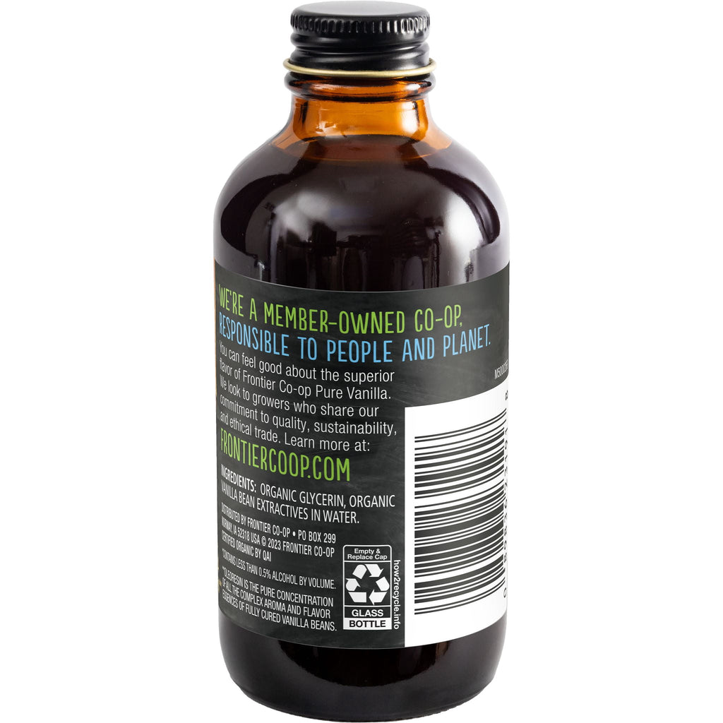 Frontier Co-op Organic Vanilla Flavoring 4 fl. oz.