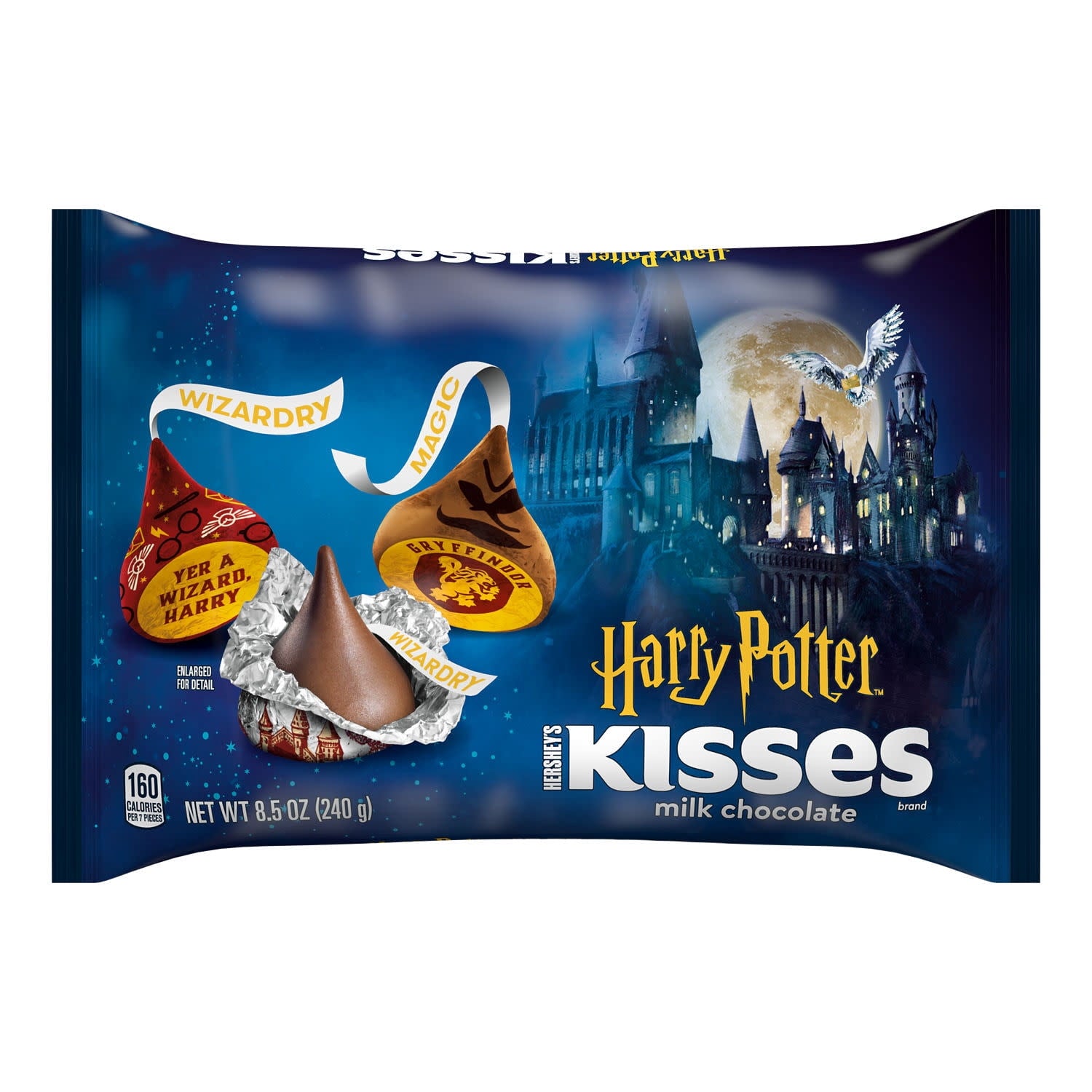 Hershey's Kisses Milk Chocolate Harry Potter, Halloween Candy Bag, 8.5 oz