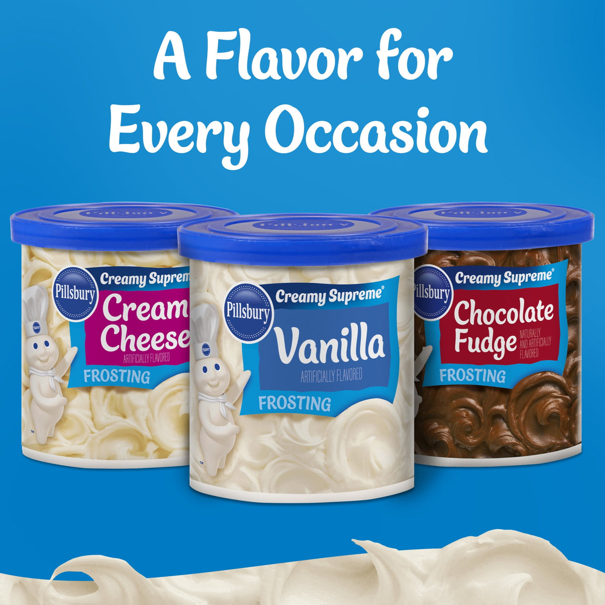 Pillsbury Creamy Supreme Vanilla Frosting, 16 oz Tub