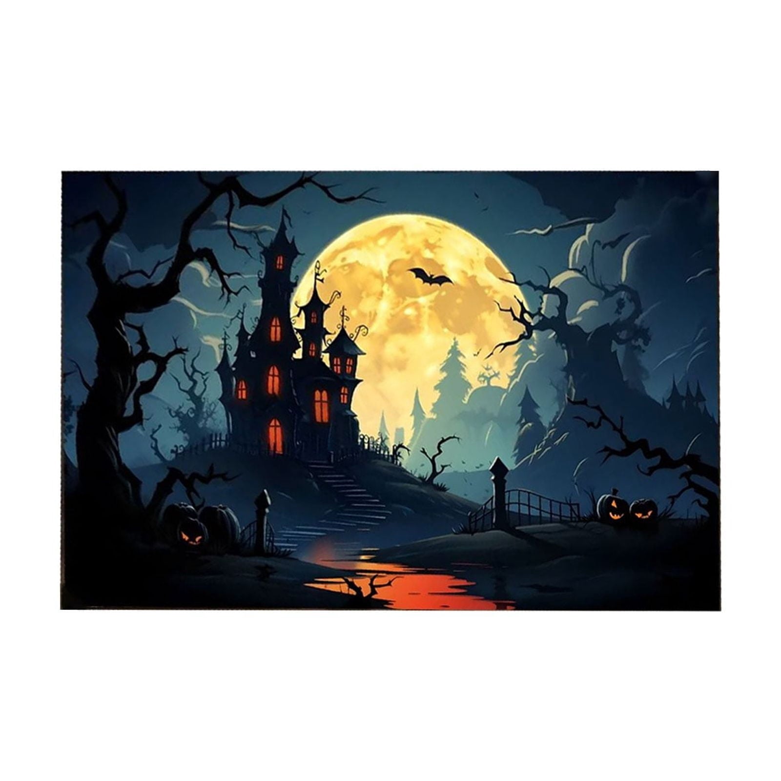 Vggrvlo Under5 Halloween Kitchen Rugs Mats for Floor Non Slip Extra Thick Chenille Door Mat Machine Washable Bath Mats Halloween Decorations