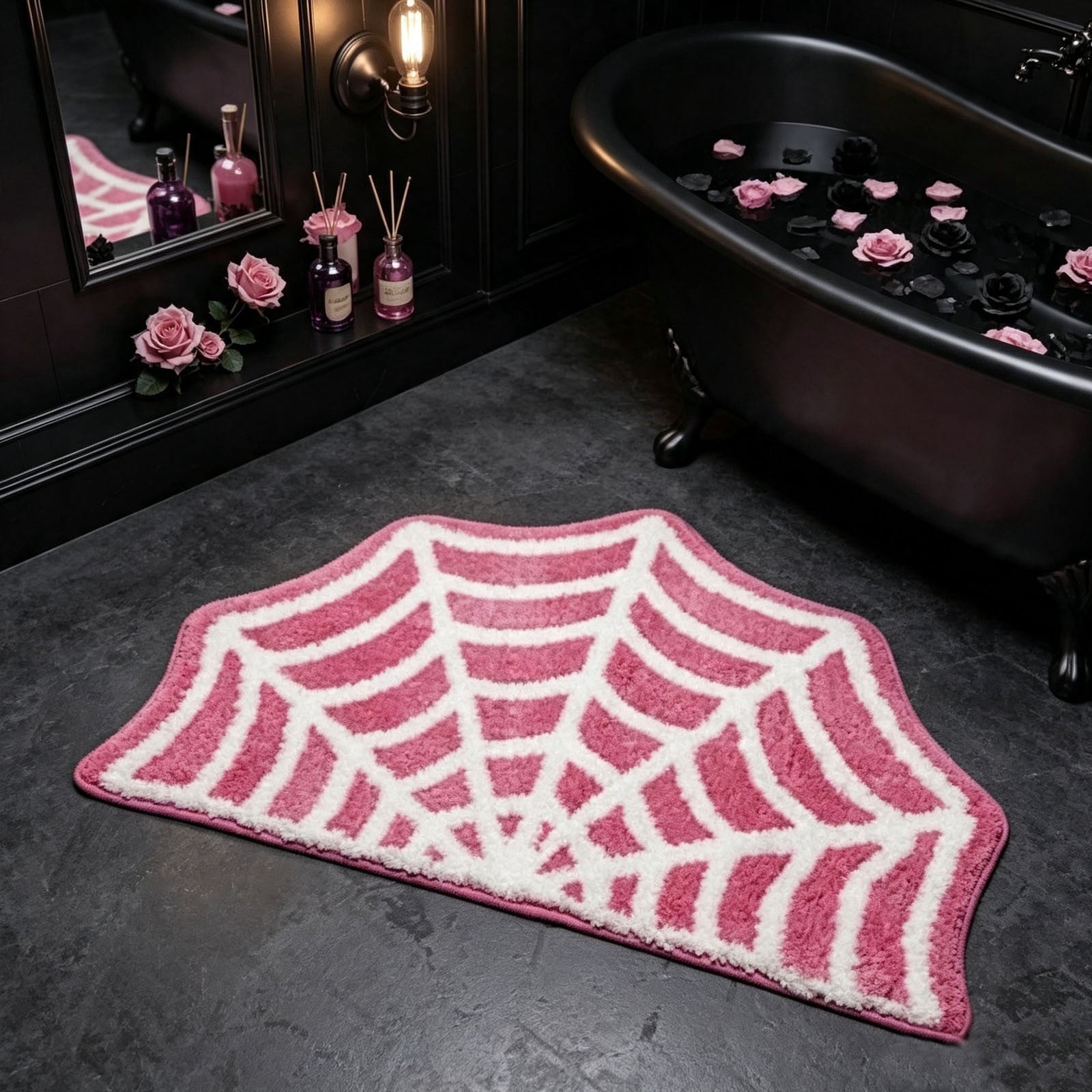 Yhmxh Halloween Bathroom Rugs, Halloween Pumpkin Bath Mats, Farmhouse Halloween Rugs for Bathroom Decorations for The Home, Holiday Cute Pumpkin Decor Non-Slip 15.7x23.6 Inches