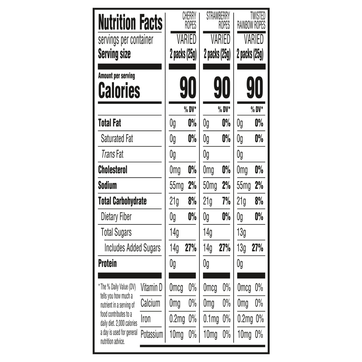 SweeTARTS Ropes, Halloween Candy Variety Mix Bag, Treat Size, 36 Count