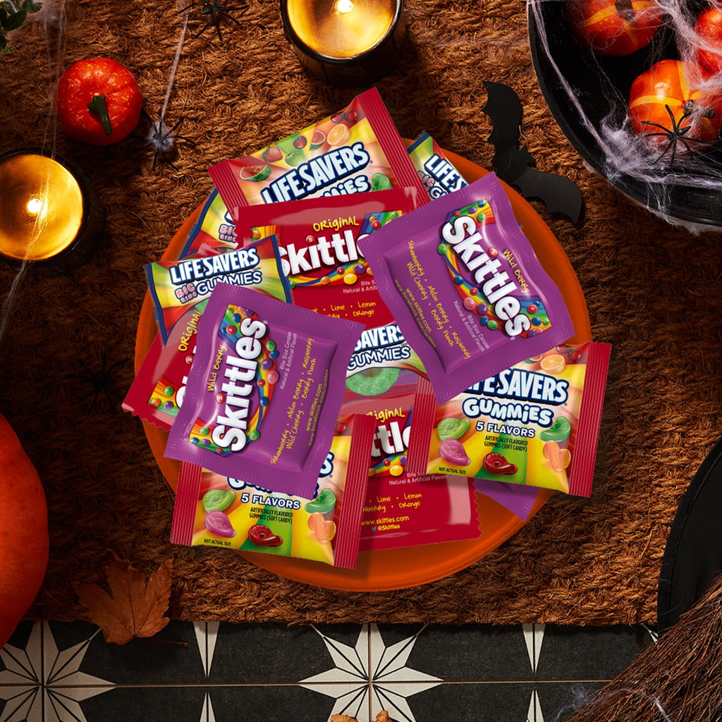 Mars Mixed Skittles and Life Savers Gummies & More Chewy Halloween Candy - 35 Ct Bulk Bag