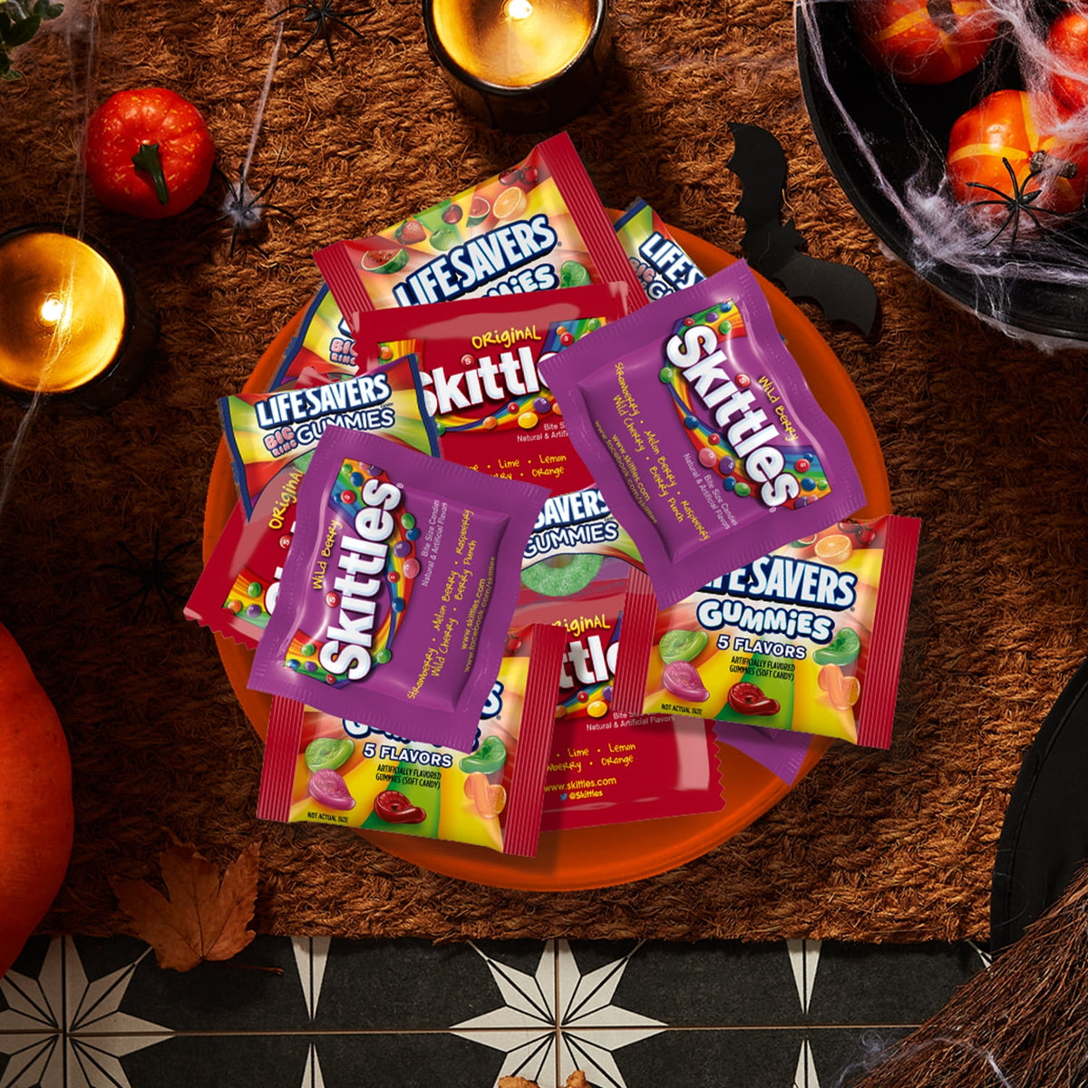 Mars Mixed Skittles and Life Savers Gummies & More Chewy Halloween Candy - 35 Ct Bulk Bag