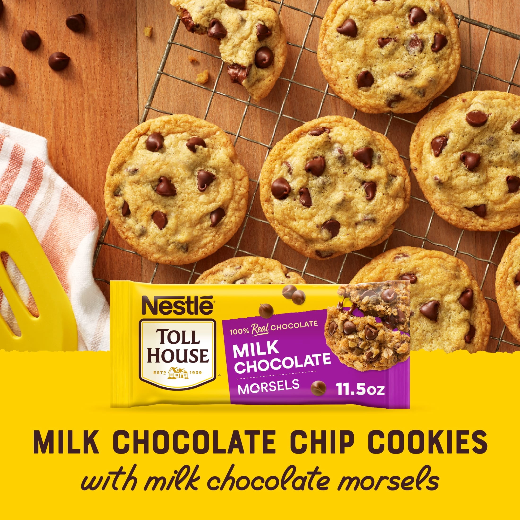 Nestle Toll House Milk Chocolate Regular Baking Chips, 11.5 oz Bag
